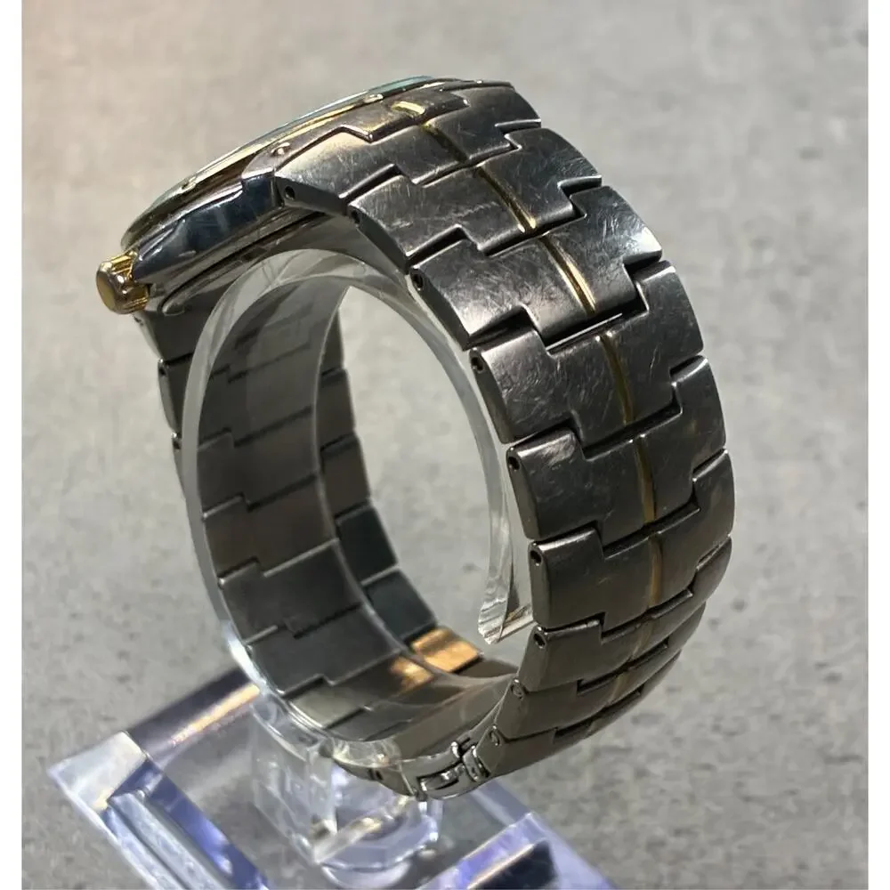Seiko Titanium Men's Watch 7N42‑0CA0 100M Black Sunburst Dial Date Japan Working